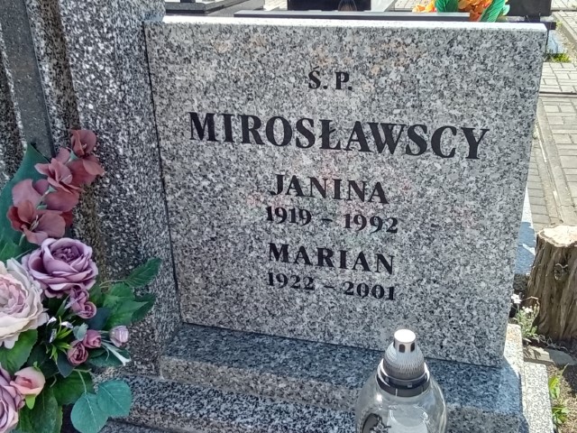 Janina Mirosławska 1919 Puławy - Grobonet - Wyszukiwarka osób pochowanych