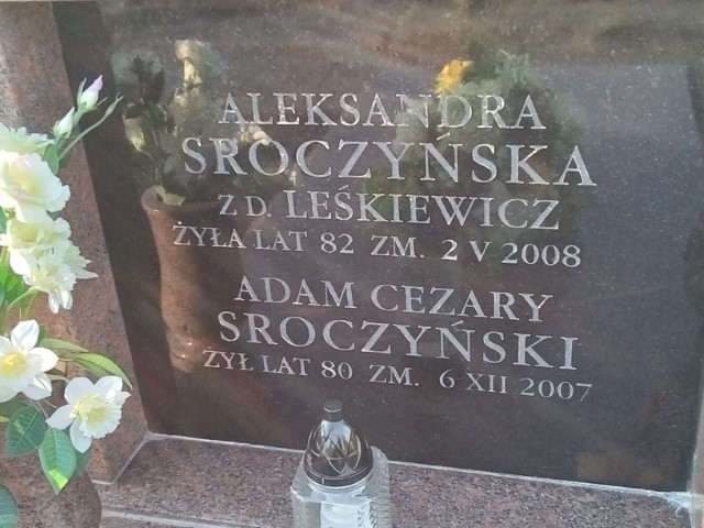 Aleksandra Sroczyńska 1925 Puławy - Grobonet - Wyszukiwarka osób pochowanych