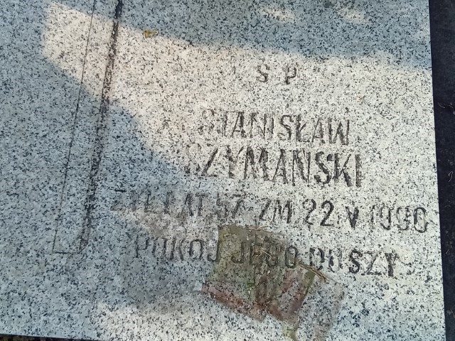 Grób Stanisław Szymański