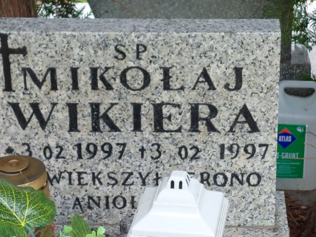 Mikołaj Wikiera 1997 Puławy - Grobonet - Wyszukiwarka osób pochowanych